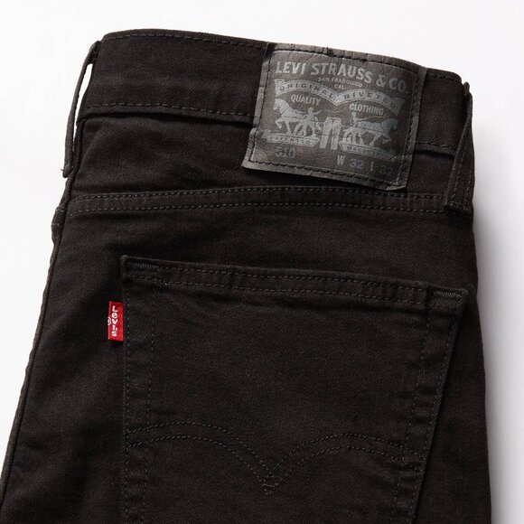 Levi's 510 Skinny Fit Men's Jeans in Black (32x29) - Picture 1 of 6